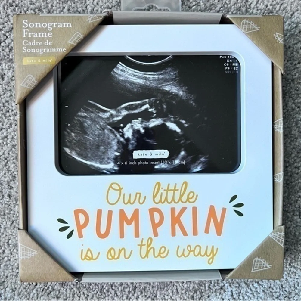 NWT Our Little Pumpkin is on the way sonogram frame